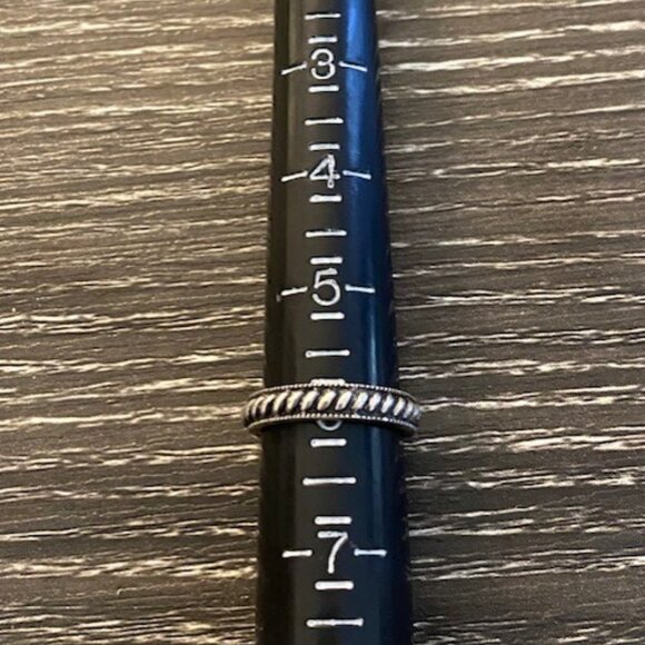 Judith Jack sterling silver rope ring, size 6 - Picture 2 of 3